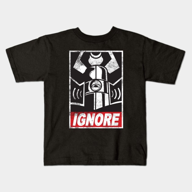 IGNORE Kids T-Shirt by CreativeOutpouring